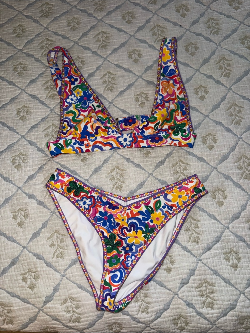 Bydee Cabo bikini in salsa size medium worn once